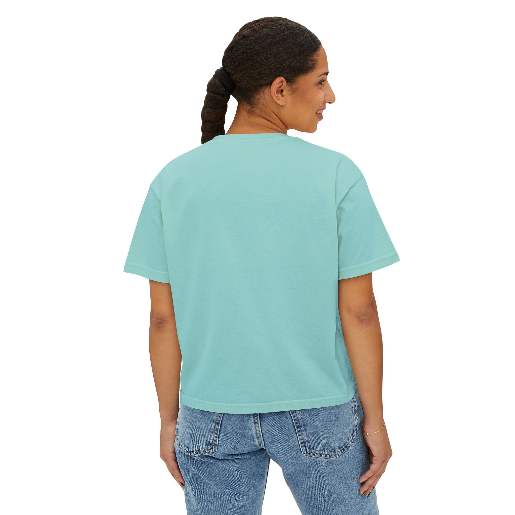 Disciplina > Excusas Boxy Tee — Minimal Spanish Motivational Crop Top