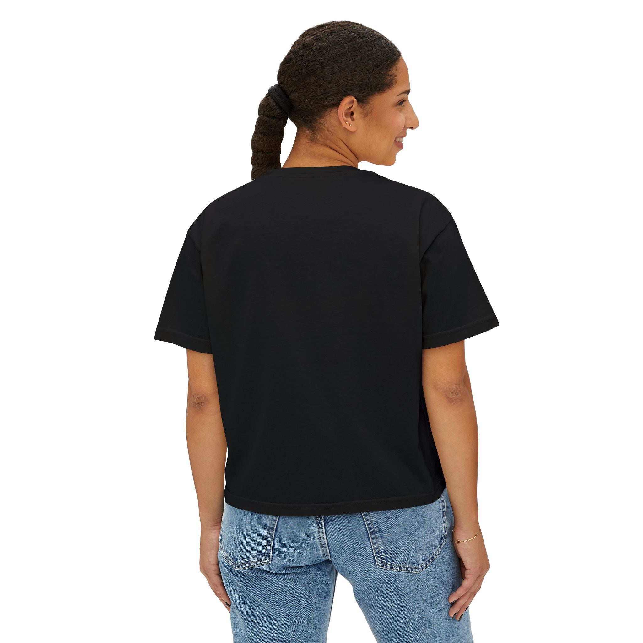 Disciplina > Excusas Boxy Tee — Minimal Spanish Motivational Crop Top